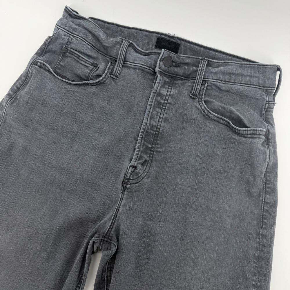 Mother The Tripper Ankle Jeans Women 32 Grey Lighting Up Lanterns High Rise